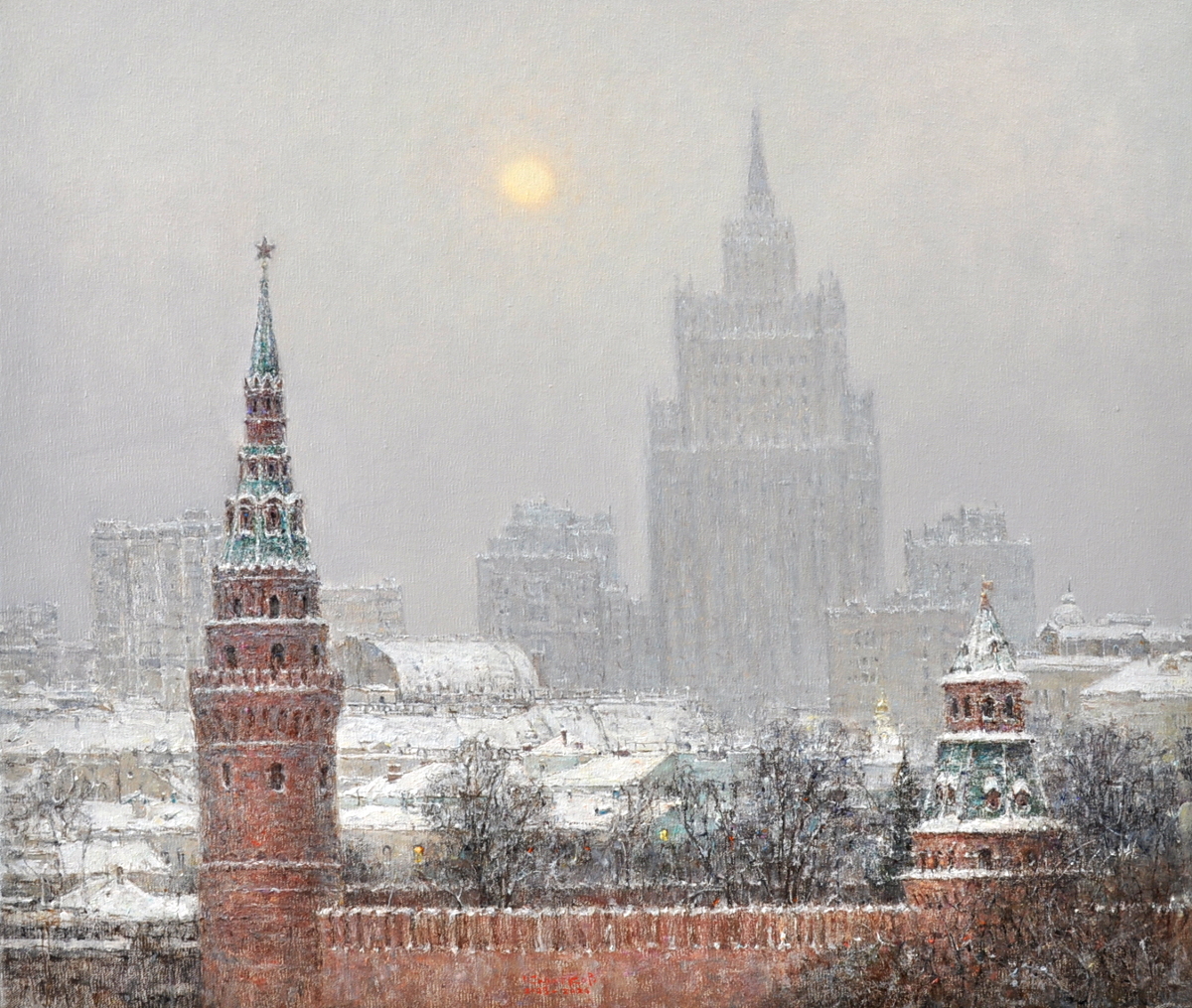 Зимняя Москва  60х70см. х.м. 2023-2026г.