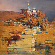 Дорога к храму. 80х80см. 2011г(В частной коллекции).