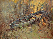 Лодка 30х40см. х.м. 2014г.(В частной коллекции).