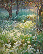 Лес одуванов 50х40см. х.м. 2025г.